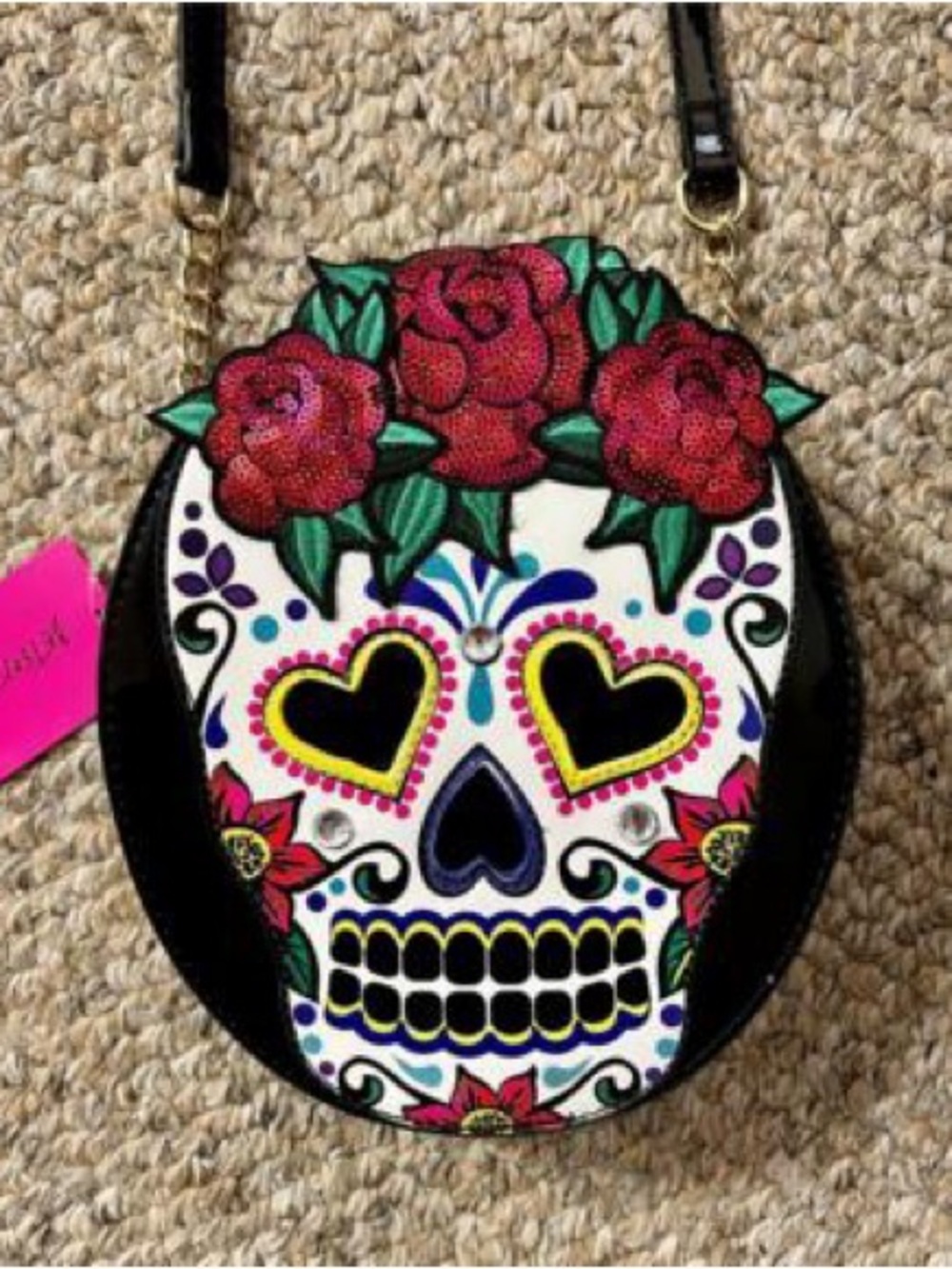 Betsey Johnson Sugar Skull Day of the Dead purse